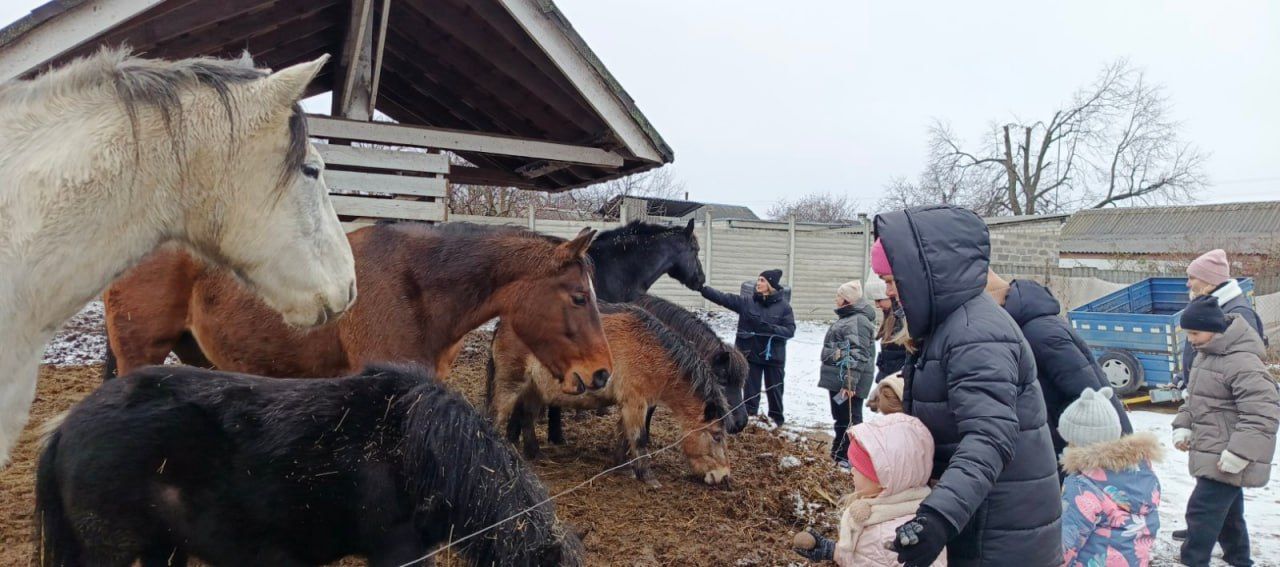 Фото: Балаклійська МВА Діти з мамами відвідали активну стайню «Рай» і поспілкувалися з кіньми на порталі Gromada Group
