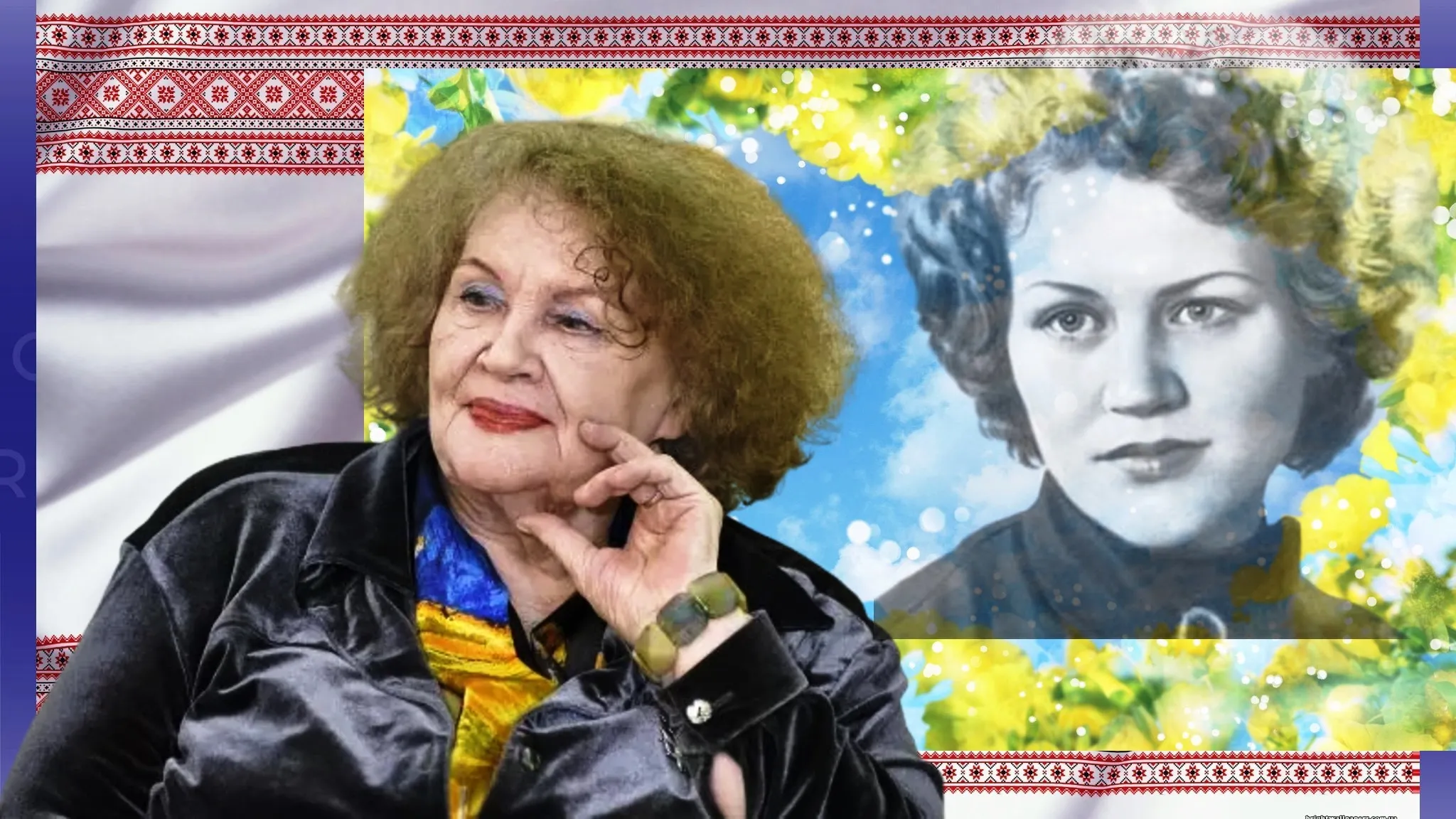 Collage by Olena Zelenina. Lina Kostenko: Icon or Phenomenon in Ukrainian Literature? Collage by Olena Zelenina. at the Gromada Group Media