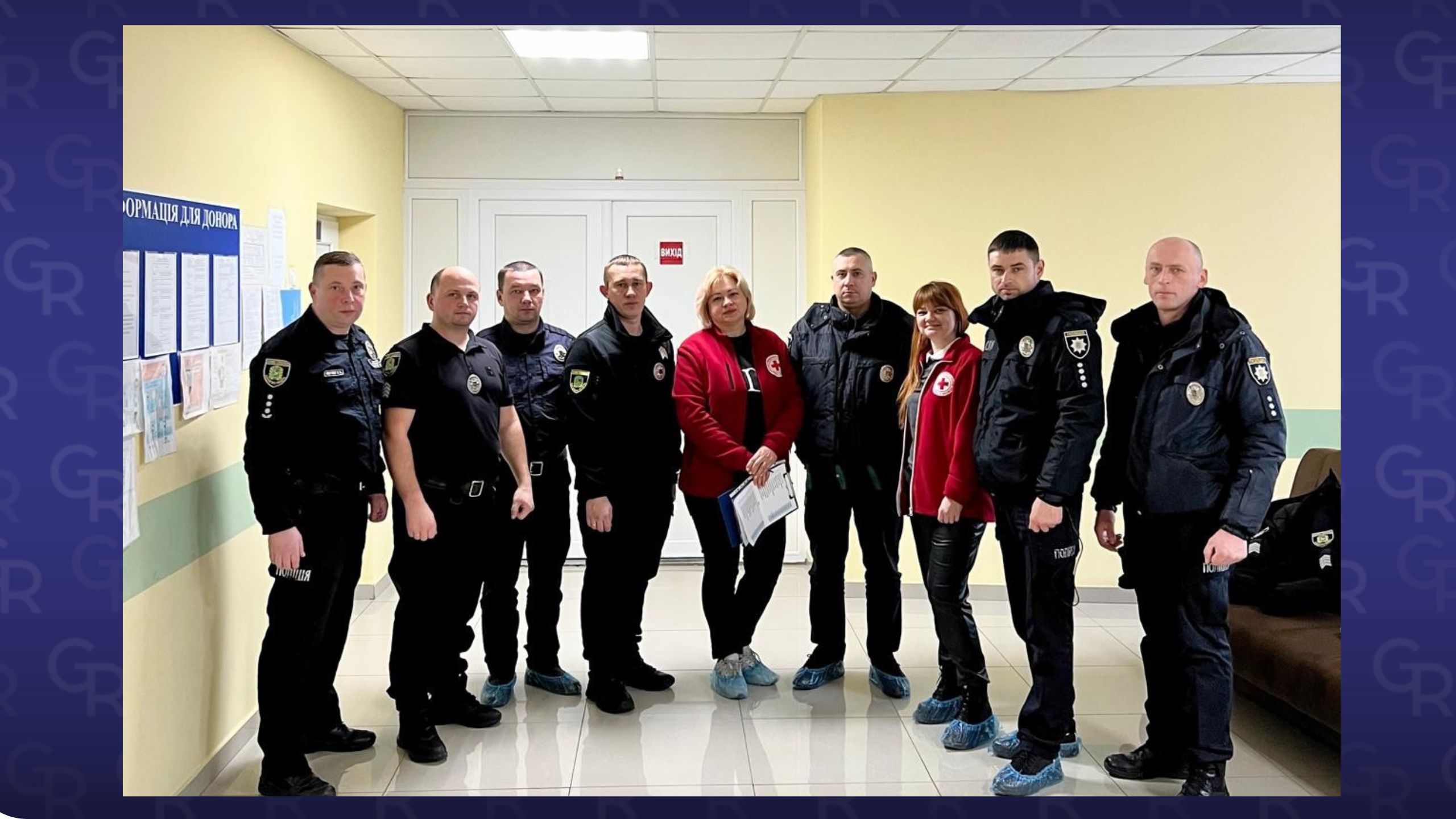 В Берестинському районі на Харківщині поліцейські долучилися до здачі крові на порталі Gromada Group