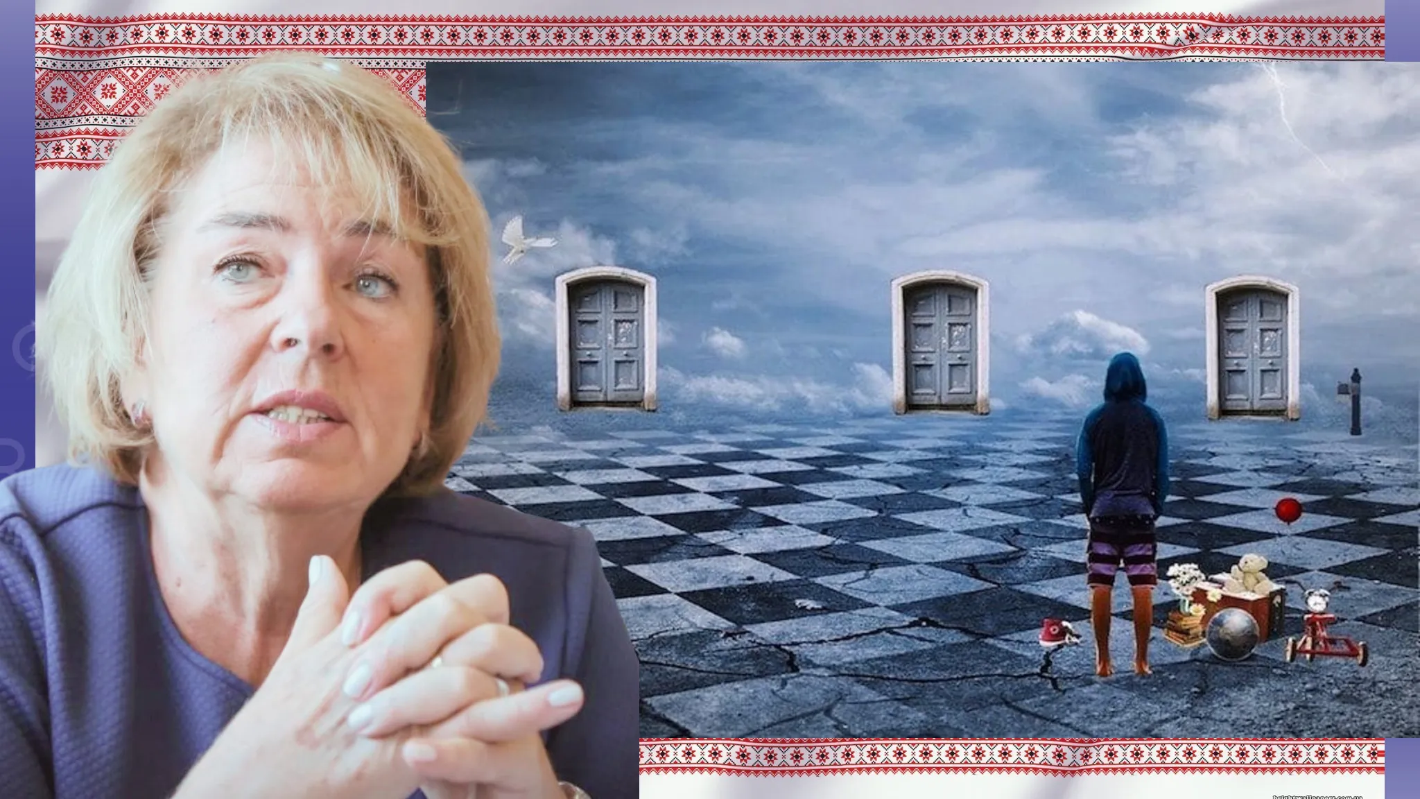 Collage by Olena Zelenina. “We must not let them into Ukraine!” - this is being done deliberately, and we must oppose it... How can we build bridges of Ukrainian identity? Collage by Olena Zelenina. at the Gromada Group Media