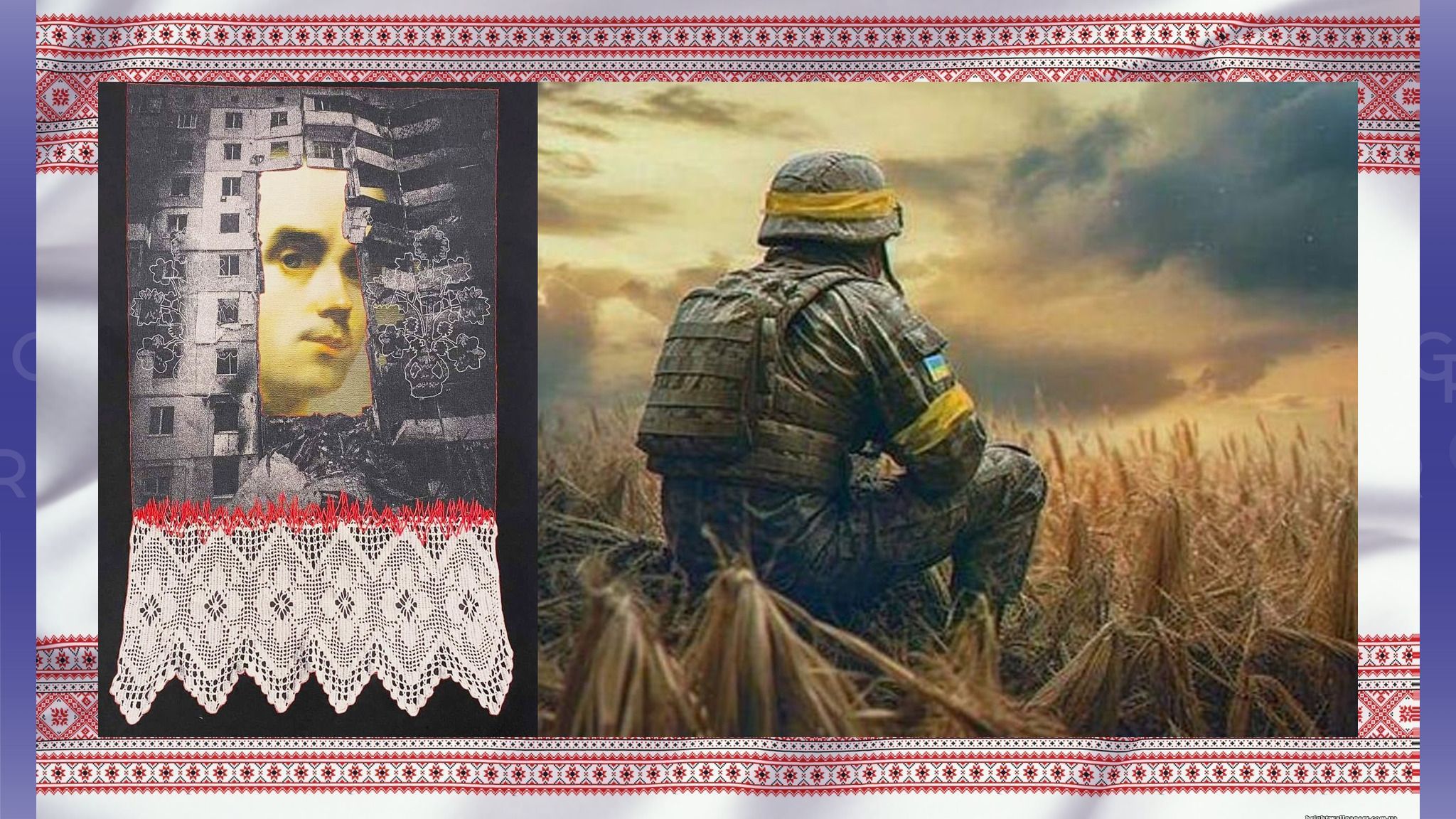 Герой має побороти чудовисько. Прозаїки - номінанти на Шевченківську премію-2026. Серед авторів – харків'яни/ Авторка композиції з Т. Шевченком - Катя Лісова. З солдатом – Беата Куркуль. Колаж Олени Зеленіної на порталі Gromada Group