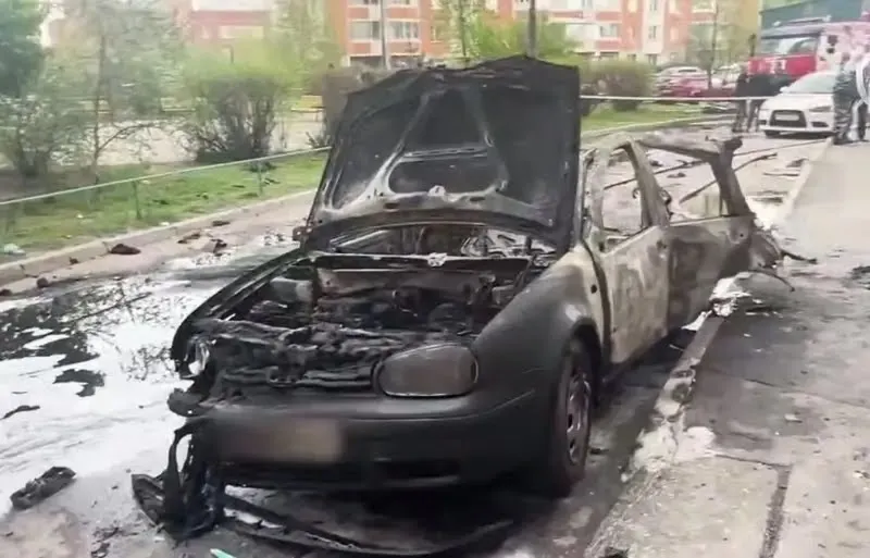 Балашиха, місце вибуху. Стопкадр з відео СК РФ Підірвали Москалика - генерала РФ: що відомо на порталі Gromada Group