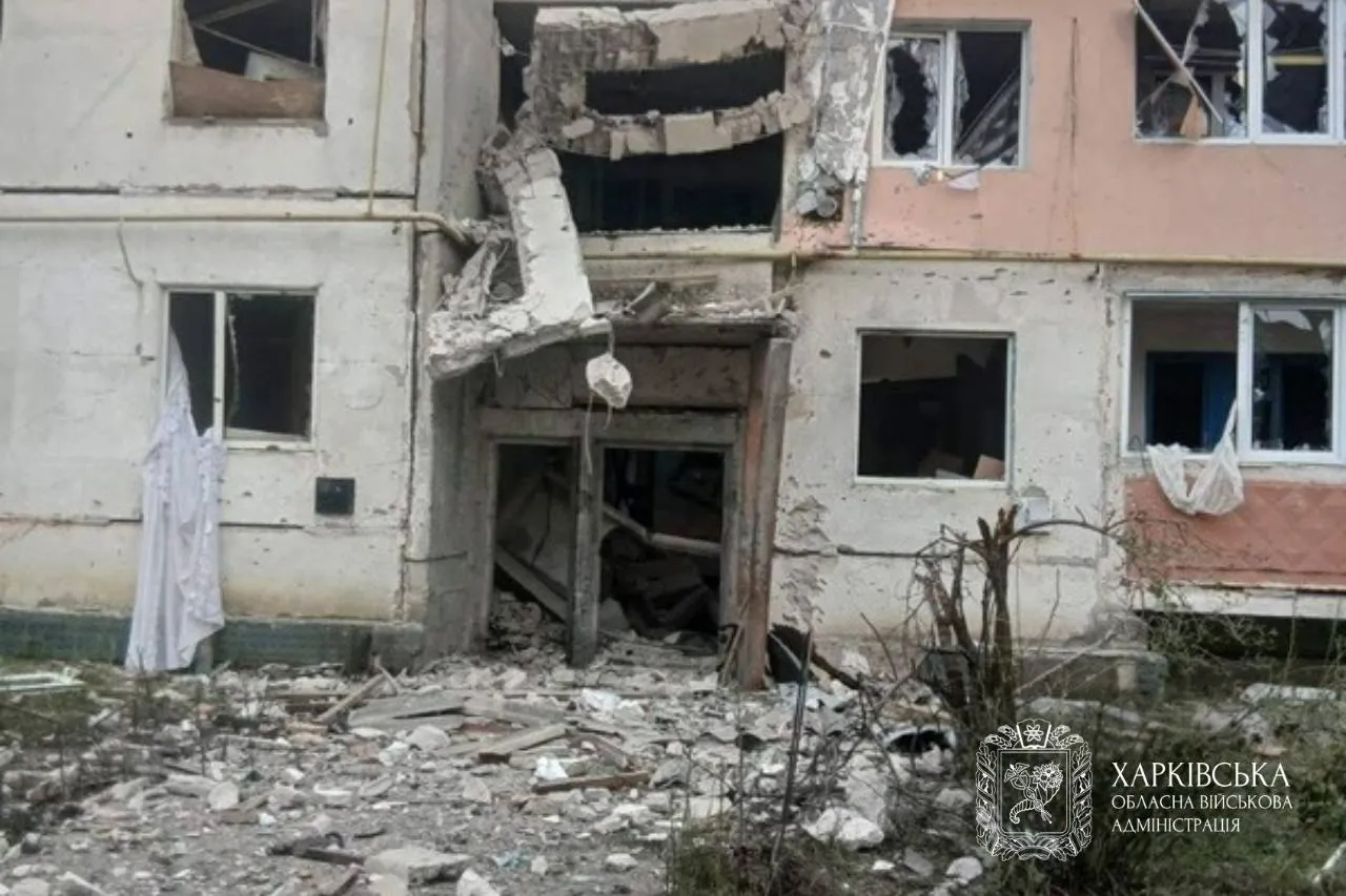 На фото с. Одноробівка Протягом минулої доби ворожих ударів зазнали Харків і 15 населених пунктів Харківської області. Внаслідок обстрілів постраждали 7 людей, зокрема дитина.