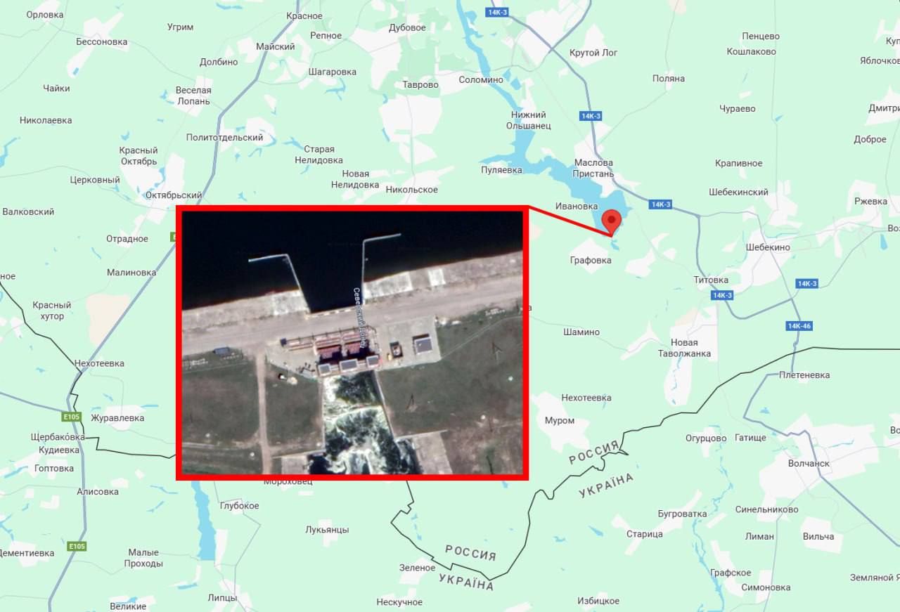 Колаж з відкритих джерел Пошкоджено дамбу Бєлгородського водосховища: вода підтопила позиції та порушила логістику росіян на порталі Gromada Group