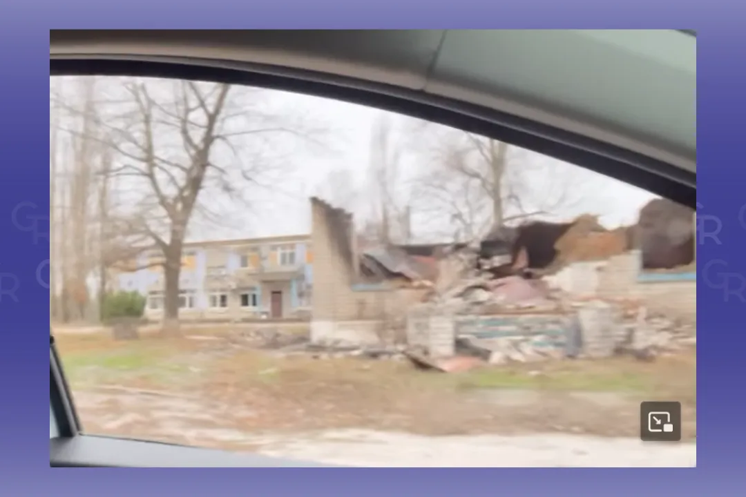 Скриншот відео Олександра Бауліна (facebook) Лівобережжя Курилівської громади відвідав начальник місцевої адміністрації і показав масштаби руйнувань на порталі Gromada Group