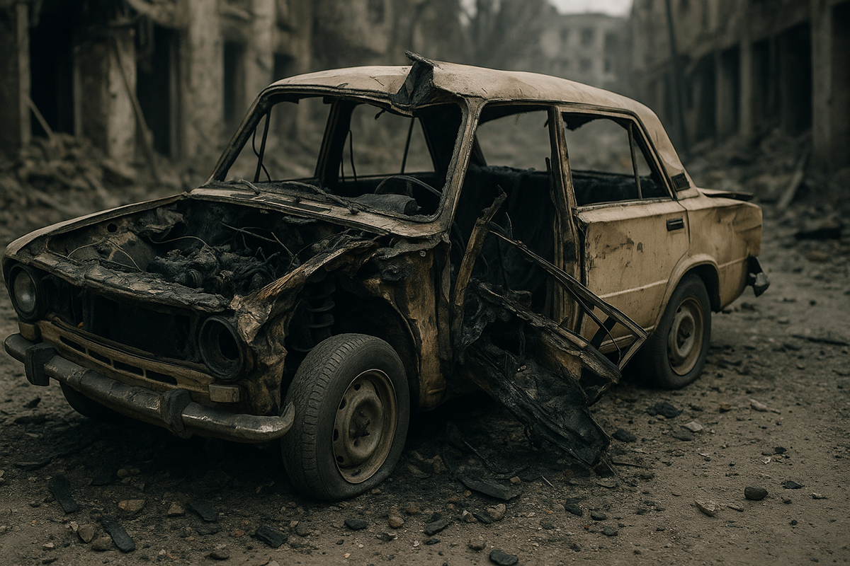 У Руських Тишках ворожим обстрілом пошкоджено автомобіль на порталі Gromada Group