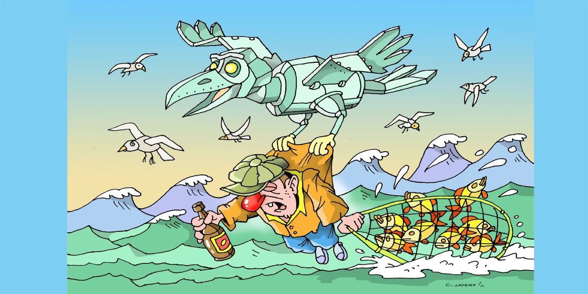 Карикатура Олександра Сидоренка. Врятувати рядову індичку! Локшина на вуха сонцелікому Дональду; ООН попереджає про рекордну кількість жертв; шпигунська мережа SOS Донбас. Карикатура Олександра Сидоренка на порталі Gromada Group