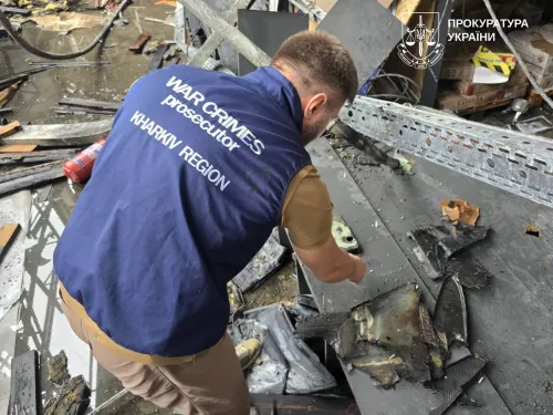 A man was killed and several others were injured in an attack by an enemy UAV on a shopping center in Kharkiv at the Gromada Group Media