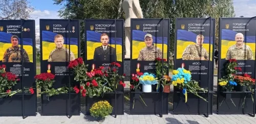 An Alley of Glory honoring 16 fallen defenders was opened in Sheludkivka. at the Gromada Group Media