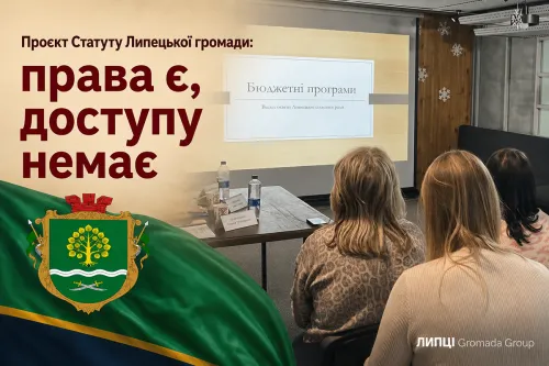 Демократія на папері та переваги для тих, хто поруч: проєкт Статуту Липецької громади не гарантує дистанційної участі на порталі Gromada Group
