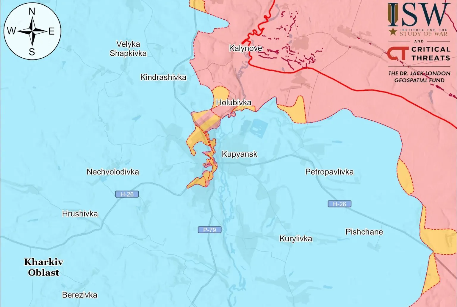 Карта ISW станом на 27.12.2025 Як російське міноборони намагається приховати невдачі у Куп'янську, коментує ISW на порталі Gromada Group