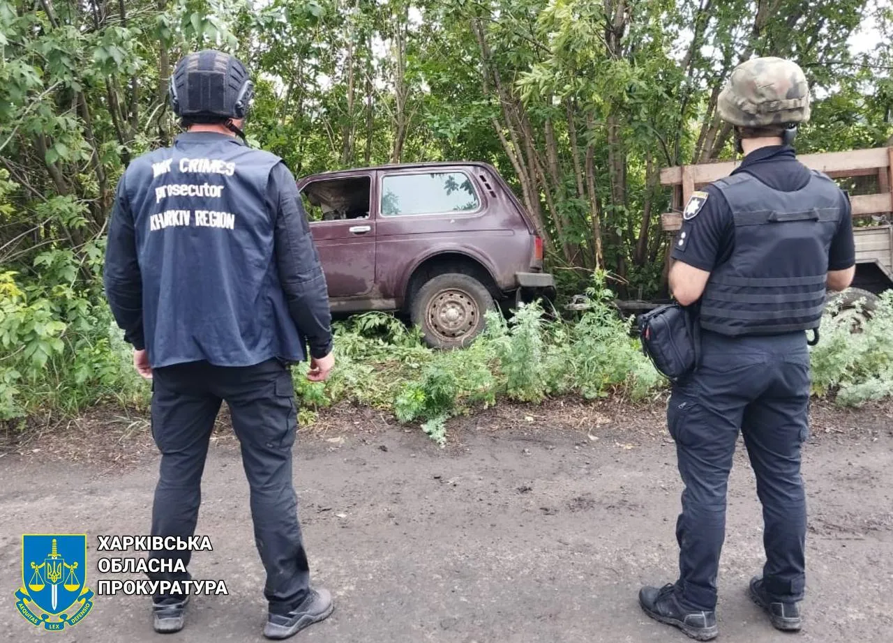 Фото: Харківська обласна прокуратура Ворожий дрон влучив у цивільну автівку на Куп'янщині: є загибий і поранений на порталі Gromada Group