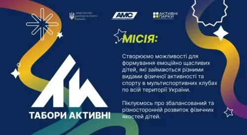 Протягом червня-серпня 2026 року в Україні триватиме дитячий мультиспортивний фестиваль «акТИвні».