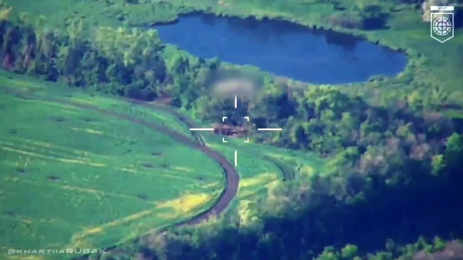 Скриншот з відео Вигоряння окупантів у Липецькій громаді: яскраві кадри показали дронарі «Хартії» на порталі Gromada Group