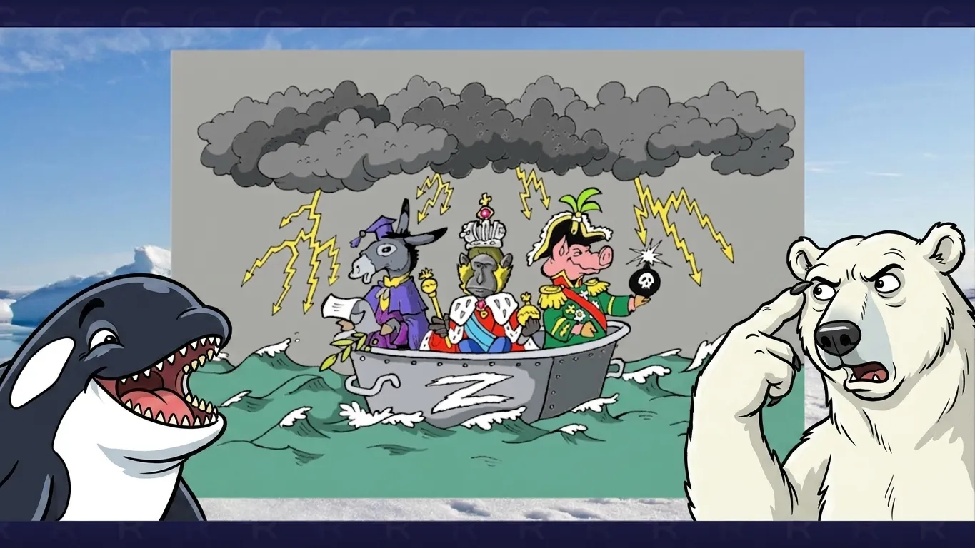 Caricature by Oleksandr Sydorenko. Top PSYOPS of the Week (24.08. – 30.08. 2026): Caricature by Oleksandr Sydorenko.at the Gromada Group Media
