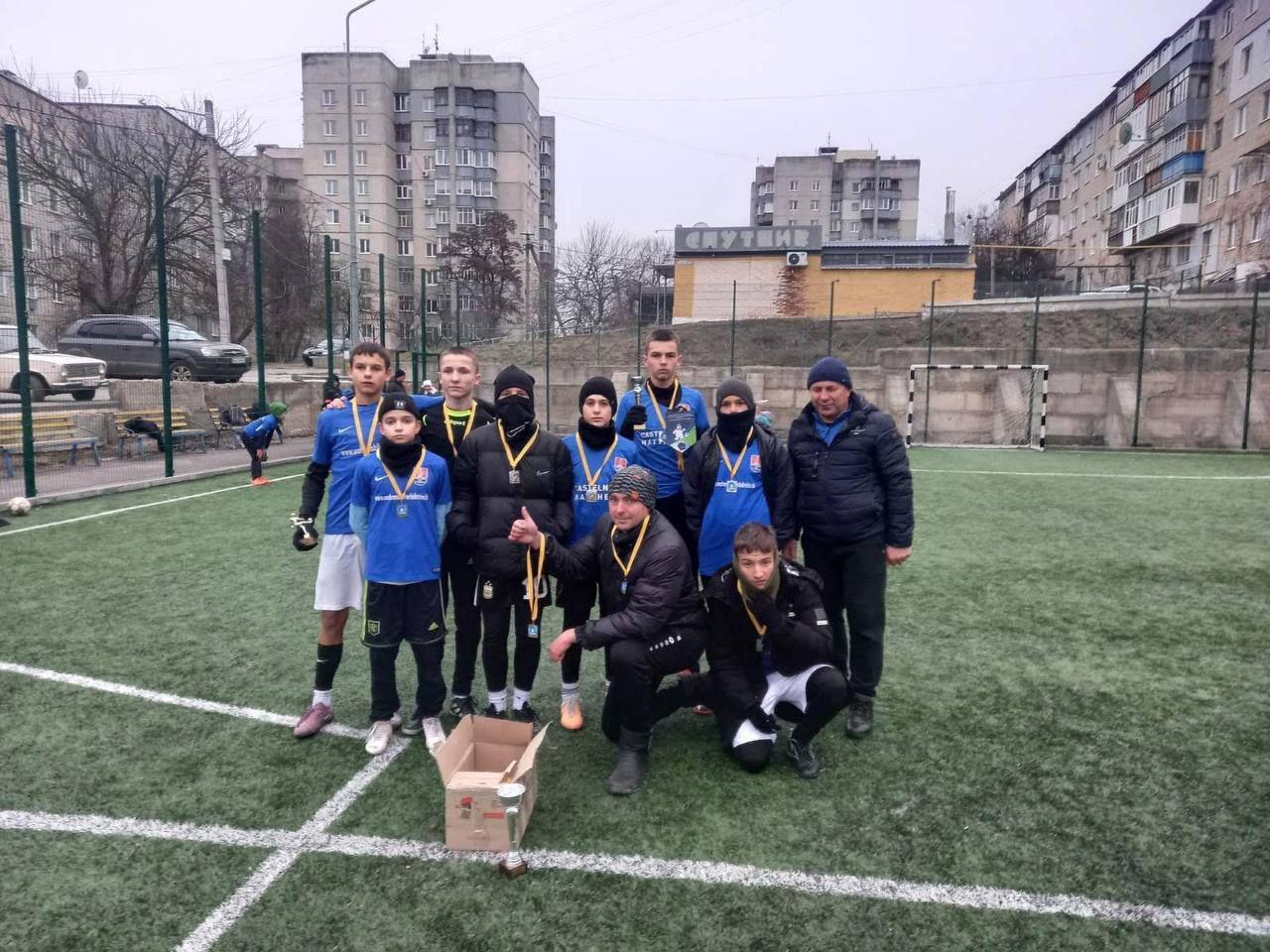 Maksym Stuzhko from Izyum was recognized as the best striker in the New Year's football tournament at the Gromada Group Media