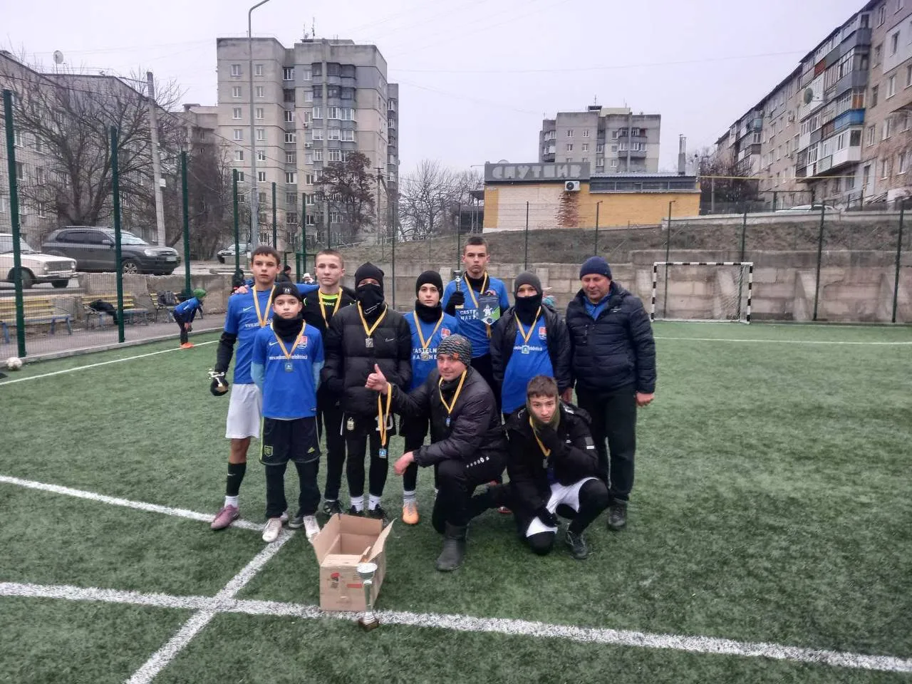 Maksym Stuzhko from Izyum was recognized as the best striker in the New Year's football tournament at the Gromada Group Media