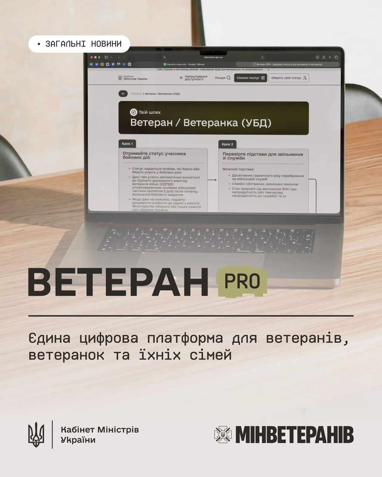 В Україні запрацював  Ветеран PRO — єдина цифрова платформа для ветеранів, ветеранок та їхніх родин на порталі Gromada Group