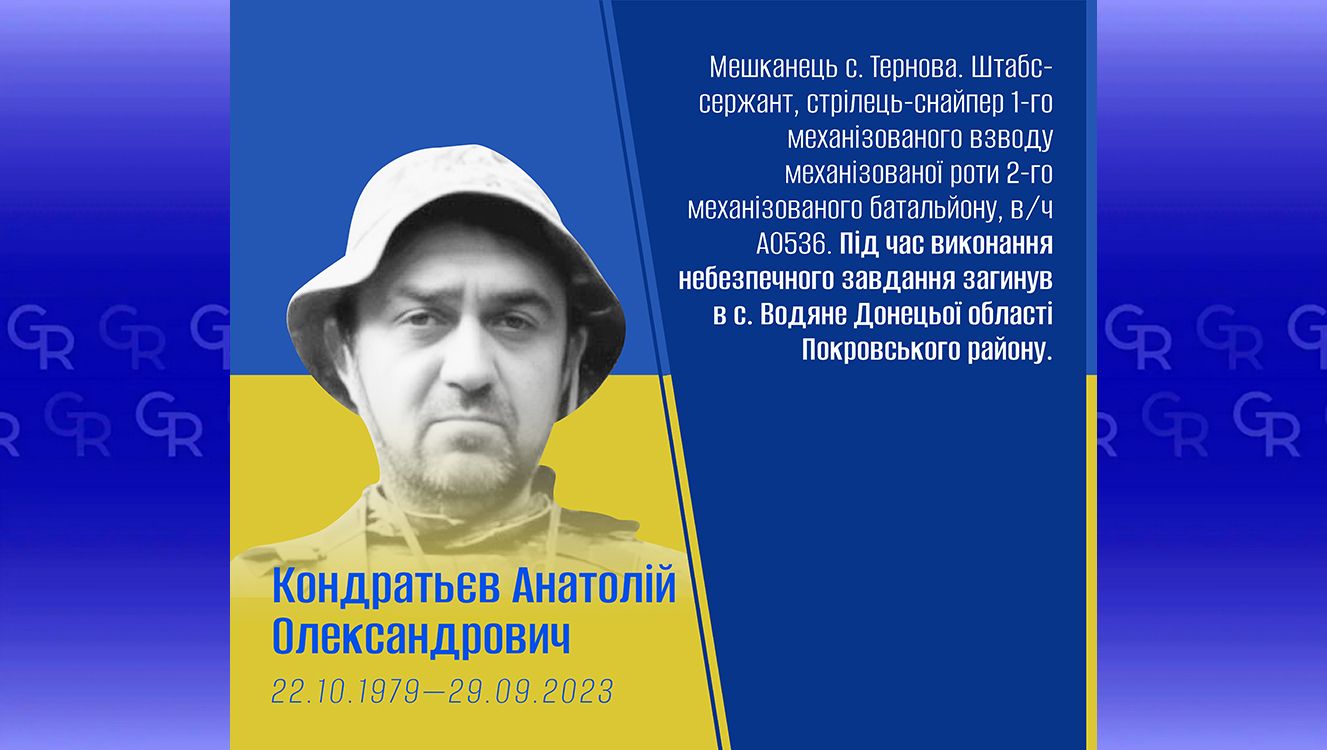 Анатолій Кондратьєв: Липецька громада вшановує пам’ять полеглих Захисників на порталі Gromada Group